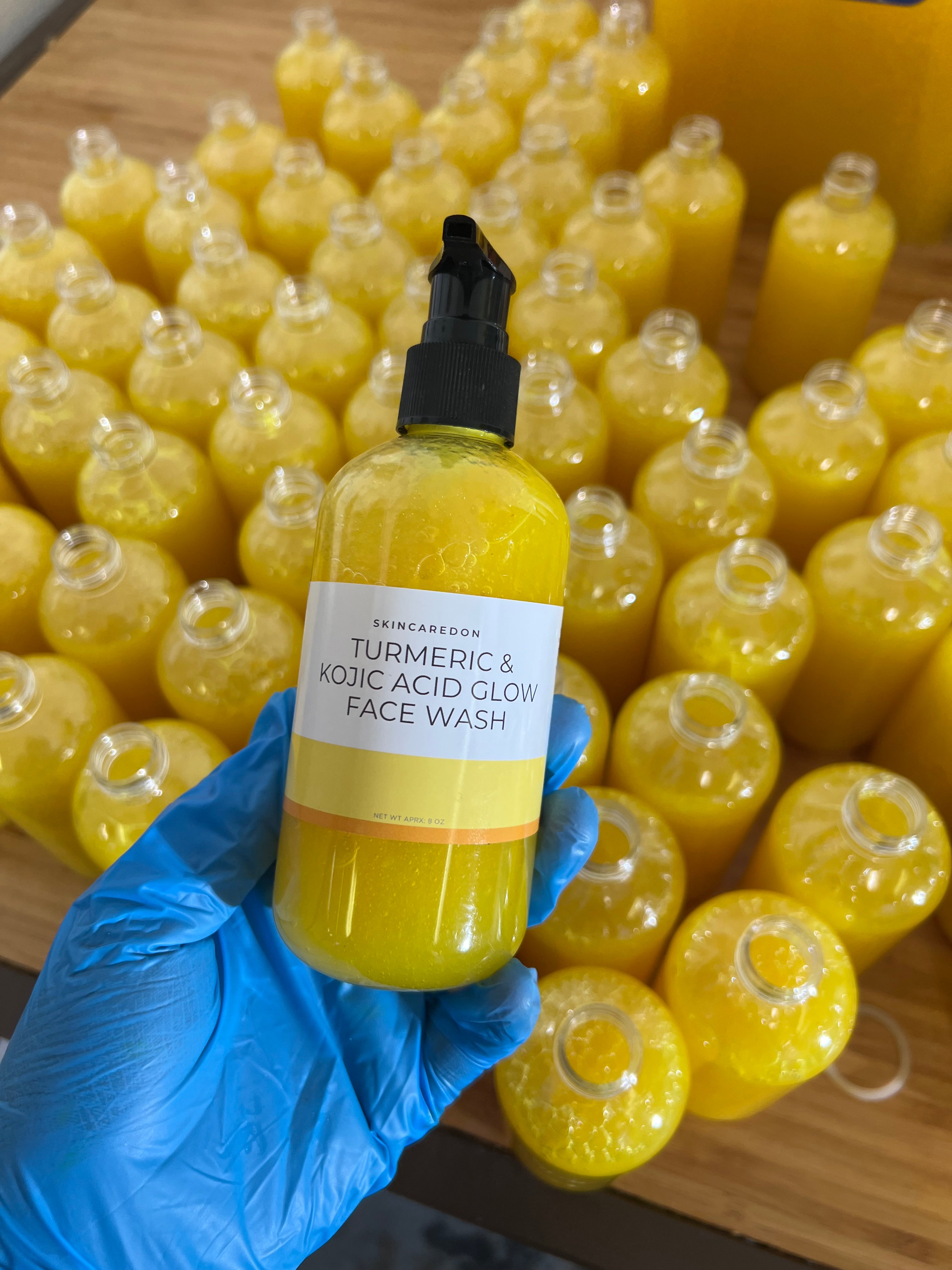 Turmeric & kojic acid glow face wash